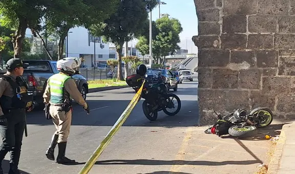 Policía recién egresado muere durante accidente en Arequipa: auto le habría cerrado el paso