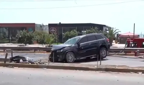 Barranco: camioneta se despista en la Costa Verde y accidente generó alta congestión vehicular