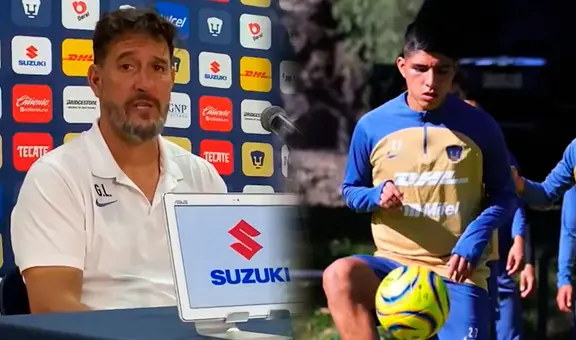 DT de Pumas rompe su silencio y revela por qué Piero Quispe no debutó ante Juárez por la Liga MX