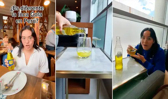 ¿Cuál es mejor, la INCA KOLA de Perú o de Ecuador? Tiktoker las compara y genera debate en redes: "Es más dulce"
