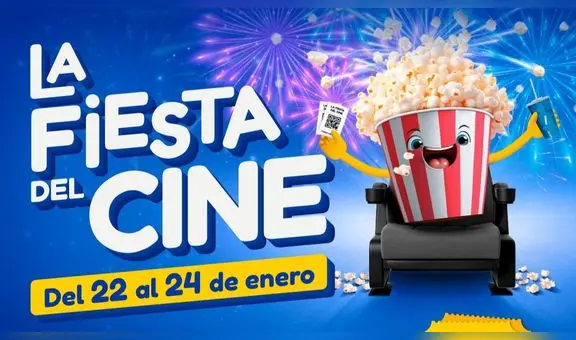 ¡Celebra la Fiesta del cine 2024!: desde el lunes 22 hasta el miércoles 24 de enero todos los cines ofrecerán entradas desde S/6 soles