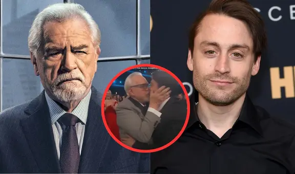 Emmy Awards 2024: Kieran Culkin besa a Brian Cox, su 'padre' en 'Succession', y redes estallan