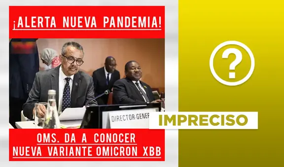 La OMS no alertó recientemente una “nueva pandemia”, ni confirmó una “nueva variante XBB”