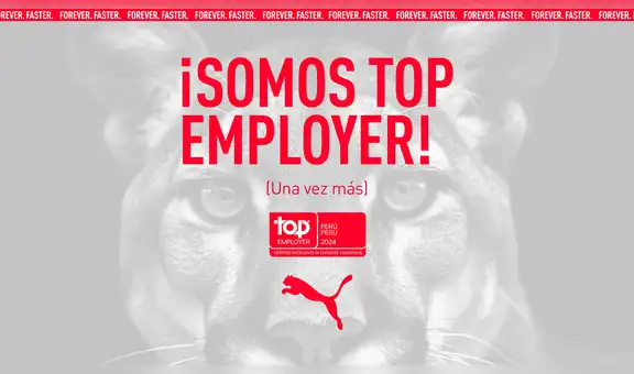 PUMA: reconocido como Top Employer en Perú por segundo año consecutivo