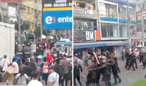 La Victoria: comerciantes y fiscalizadores se enfrentan a golpes en Gamarra