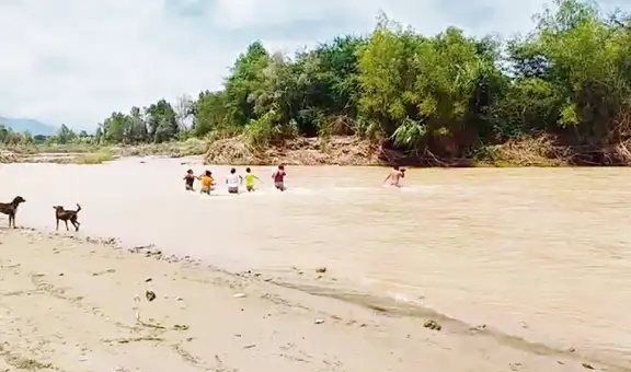 Lambayeque: crecida de río deja 15 pueblos aislados