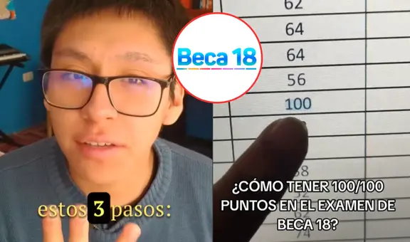 ¿Cómo aprobar el examen de Beca 18 con puntaje perfecto? Estudiante peruano revela sus mejores tips