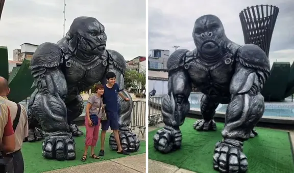 ¡Los Transformers siguen en Perú! Construyen enorme escultura de Optimus Primal en Tarapoto