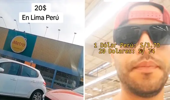 Venezolano va a supermercado del Perú y revela productos que compró con US$20: “Poquitas cosas”