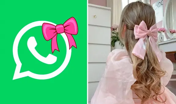 ¿Cómo activar el 'modo coquette' de WhatsApp y ponerle un moño rosa al ícono de la app?
