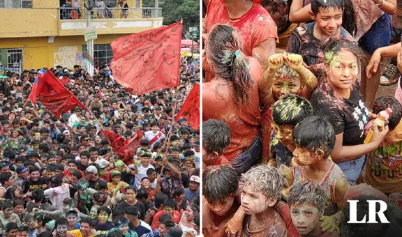 Cientos de piuranos participan del tradicional 'manguerazo' en carnaval de Catacaos