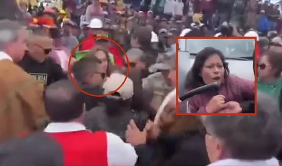 Dina Boluarte es agredida en Ayacucho: ciudadanas jalan de los cabellos a presidenta