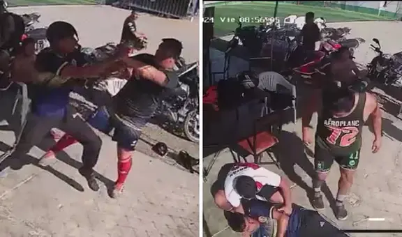 Policía agrede a su colega tras un partido de fútbol en Chiclayo: víctima terminó convulsionando