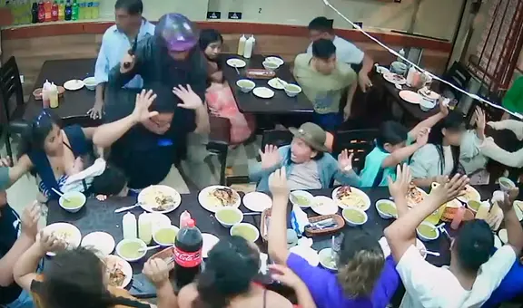 Ate: delincuentes armados asaltan pollería durante cena familiar con niños