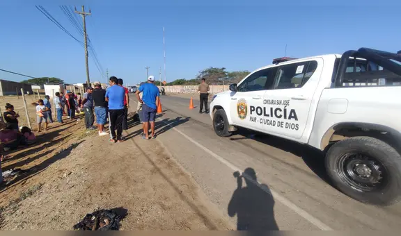 Hombre y su mascota mueren atropellados por chofer que se dio a la fuga en Chiclayo