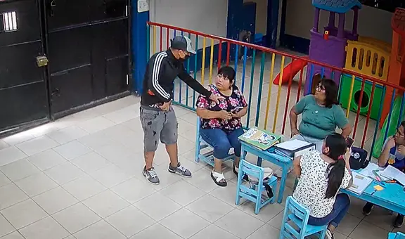 SJL: delincuente asalta a profesoras de colegio inicial en presencia de una niña