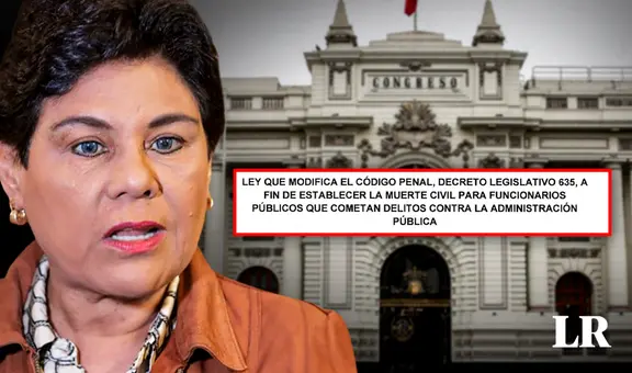 Congreso: proponen ley que da muerte civil a funcionarios acusados por corrupción