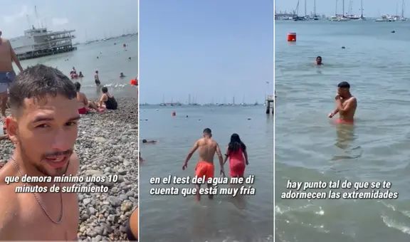 Venezolano visita playa La Punta en el Callao y sorprende con sus comentarios: "Es un congelador"