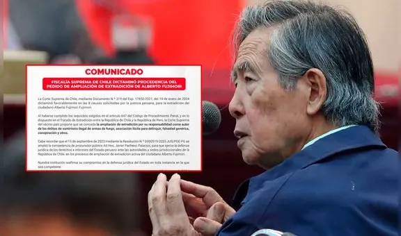 Fiscalía de Chile accede ampliar extradición de Alberto Fujimori por venta de armas a las FARC