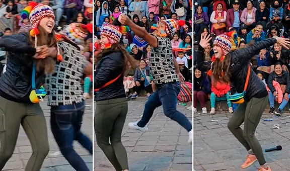 Extranjera baila carnaval en Cusco y sorprende en redes sociales: “Más peruana que el ceviche”