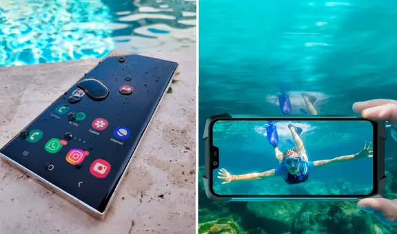 ¿Cuál es la diferencia entre un celular 'acuático' y uno resistente al agua?
