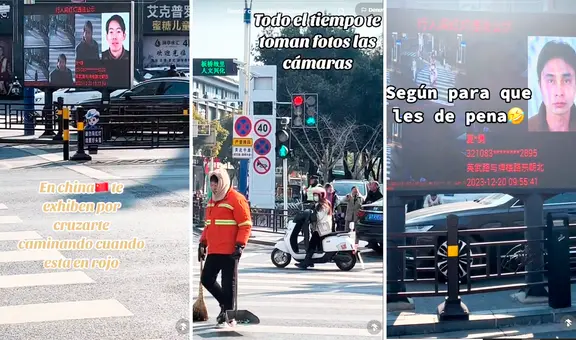 Latino se sorprende al ver que en China exhiben a peatones que no respetan el semáforo en rojo