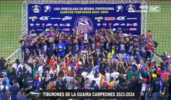 ¡Se comieron a los Cardenales! Tiburones de La Guaira venció 3-0 a Lara y ganó la Gran Final LVBP