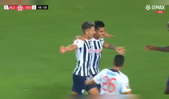 Catriel Cabellos anota espectacular golazo y pone el 2-1 de Alianza Lima ante Vallejo