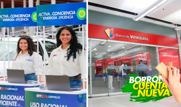 ¿Cómo pagar Borrón y Cuenta Nueva de Corpoelec en el Banco de Venezuela?