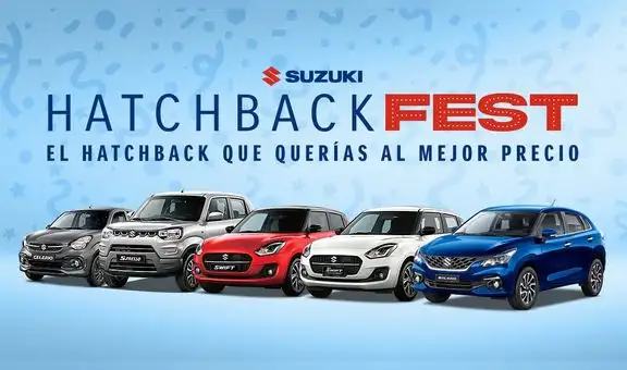 Suzuki anuncia su campaña ‘Hatchback Fest’: el mejor momento para comprar el Hatchback ideal