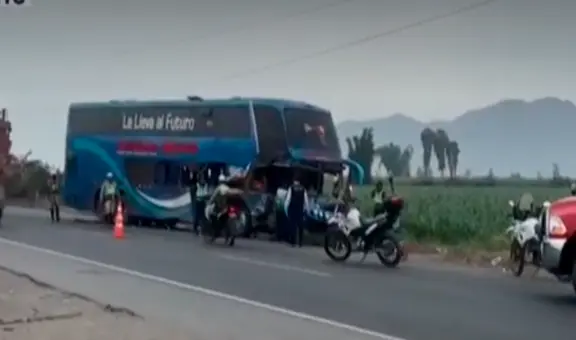 Panamericana Norte: bus interprovincial chocó contra camión de carga y dejó una persona fallecida