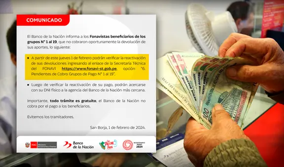 Fonavi 2024: ya pueden cobrar exaportantes de la lista 1 a la 19