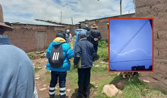 Padre, madre y su hija de 7 años mueren tras ser impactados por un rayo en Cusco
