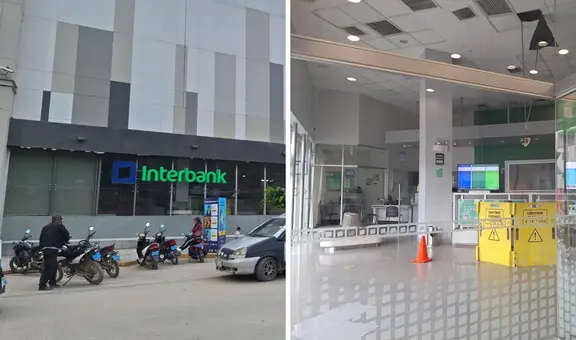 Asaltan a mano armada Interbank del Real Plaza en Huánuco y roban S/160.000 a cliente