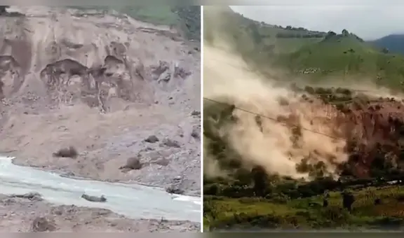Derrumbe de cerro en Yauyos deja 13 viviendas sepultadas e incomunicadas