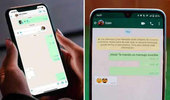 WhatsApp: aprende el truco para enviar mensajes invisibles sin descargar ninguna app