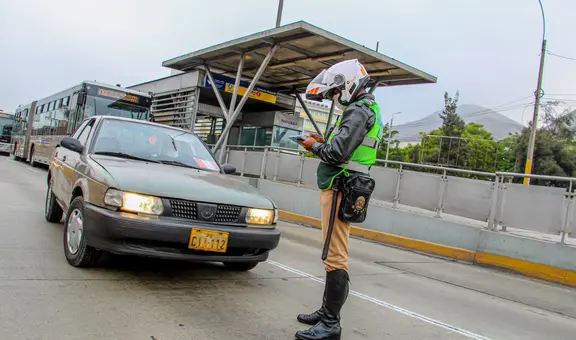 Manejar en el carril del Metropolitano puede costarte S/ 396 de multa