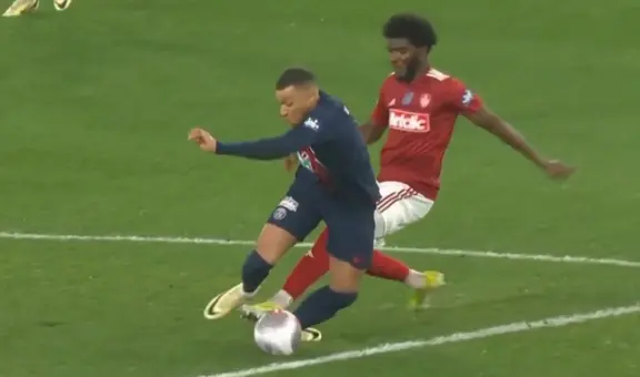 La criminal falta que recibió Kylian Mbappé en la Copa Francia que indignó al mundo del fútbol