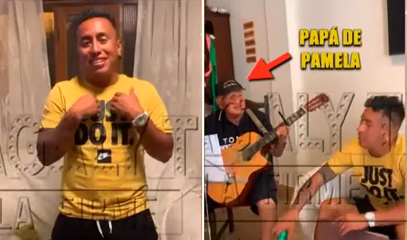 Revelan video de Christian Cueva en la casa de Pamela Franco cantando y tomando con su padre