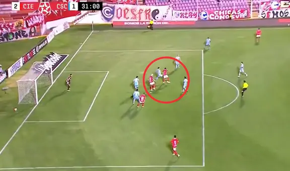 Josué Estrada anota espectacular golazo de taco con Cienciano ante Sporting Cristal