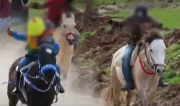 Niño muere tras ser arrastrado por caballo cuando participaba en una competencia hípica en Apurímac