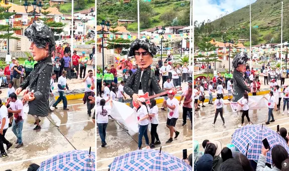 Carnaval de CAJAMARCA 2024 rinde homenaje con muñeco gigante del recordado PEDRO SUÁREZ-VÉRTIZ