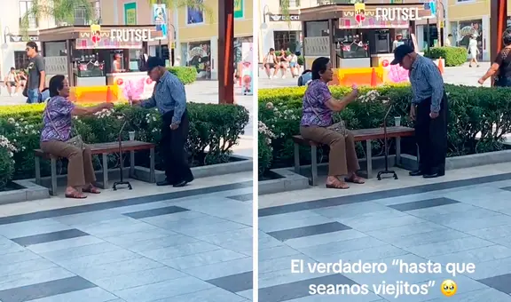 Adulto mayor le compra un helado a su esposa y conquista las redes: “El verdadero amor eterno”