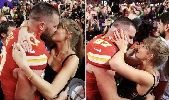 El romántico beso de Taylor Swift y Travis Kelce en el Super Bowl 2024 que pasará a la historia