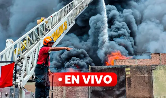Incendio en San Miguel EN VIVO: reportan 6 heridos, uno de ellos resultó quemado en depósito de productos químicos
