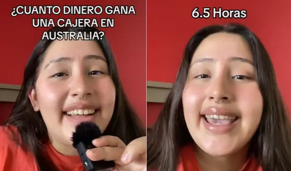 ¿Cuánto gana una cajera en Australia por día? Peruana revela impactante cifra: "más de S/400"