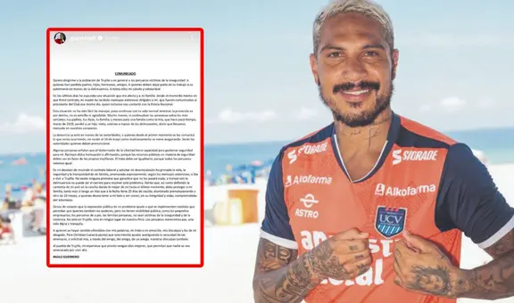Paolo Guerrero se disculpa con Trujillo por sus expresiones y rechaza seguridad del Gobierno