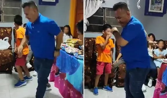 Hombre saca los pasos prohibidos en fiesta infantil y dicen: "Mejor que Andy V"