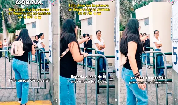 Postulante a la UNI llega a las 4 a. m. para dar su examen: “Más vale prevenir que lamentar”