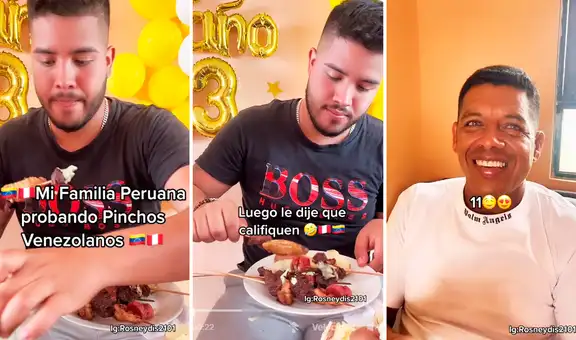 Peruanos prueban pinchos venezolanos y usuarios les dicen: “Son anticuchos del Perú”